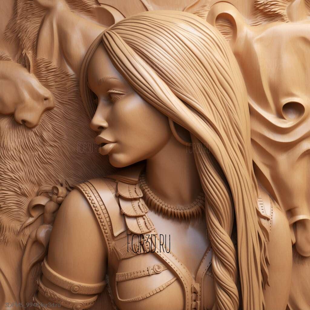 Nicki Minaj 1 | 3d stl model for CNC